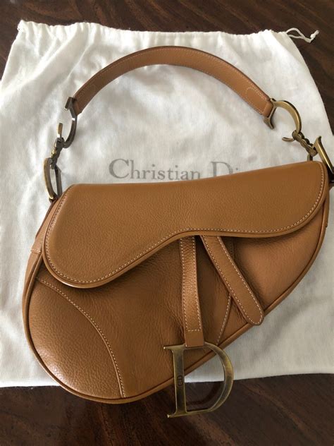 christian dior saddle bag brown|dior saddle bag authentic.